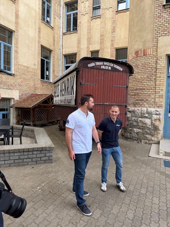 Kapu Tibor és Cserényi Gyula a Puskásban