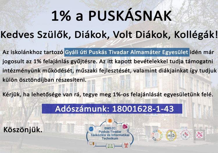 1% a Puskásnak