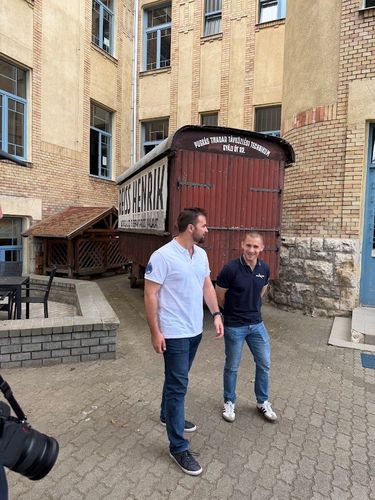 Kapu Tibor és Cserényi Gyula a Puskásban