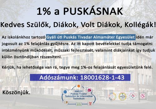 1% a Puskásnak